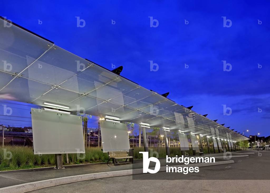 Vichy (Allier) road station. Architect Atelier Cite Architecture, 2009. Photography 01/09/09.