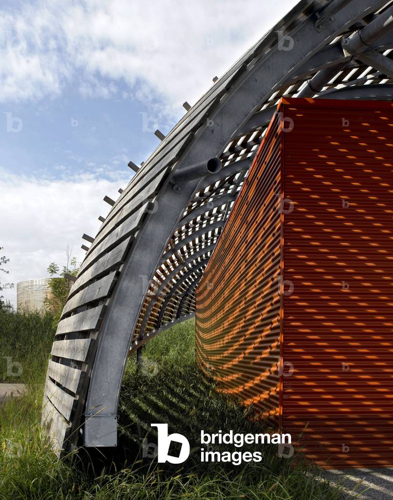 The Bioscope leisure park in Ungersheim, Haut-Rhin (Haut Rhin), Alsace, France. Architecture by Ursula Kurz and Frederic Jung, 2006.