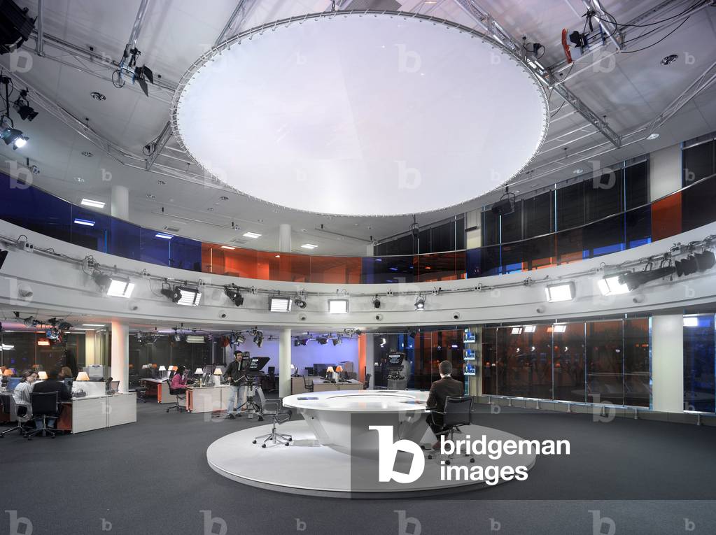 Television channel, Media 1 sat in Tangier, Morocco. Premises created by GERP architects in 2007. Photography 15/02/07.