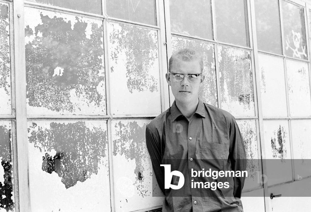 Portrait of the German writer Uwe Johnson (1934-1984).