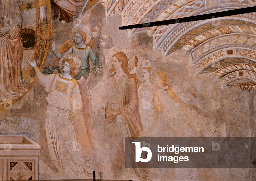 Glorification of the Virgin (Glorificazione della Vergine), by Stefano Fiorentino, 14th Century, fresco