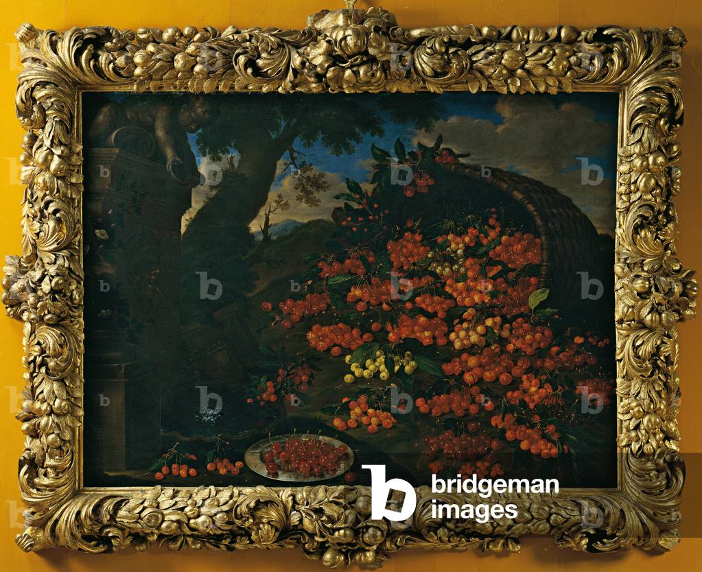 Frame Carved with naturalistic decoration (Cornice intagliata con decorazione naturalistica), by granducal tuscan manufactury, 17th Century, carved and gilded wood