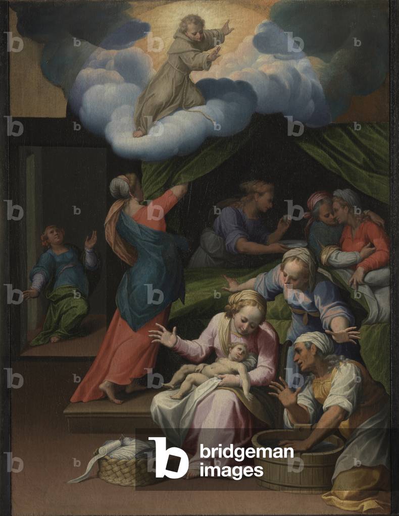 Episodes of the Life of Saint Francis (Episodi della vita di San Francesco), by Unknown artist, 17th Century, oil on canvas, 98 x 78 cm