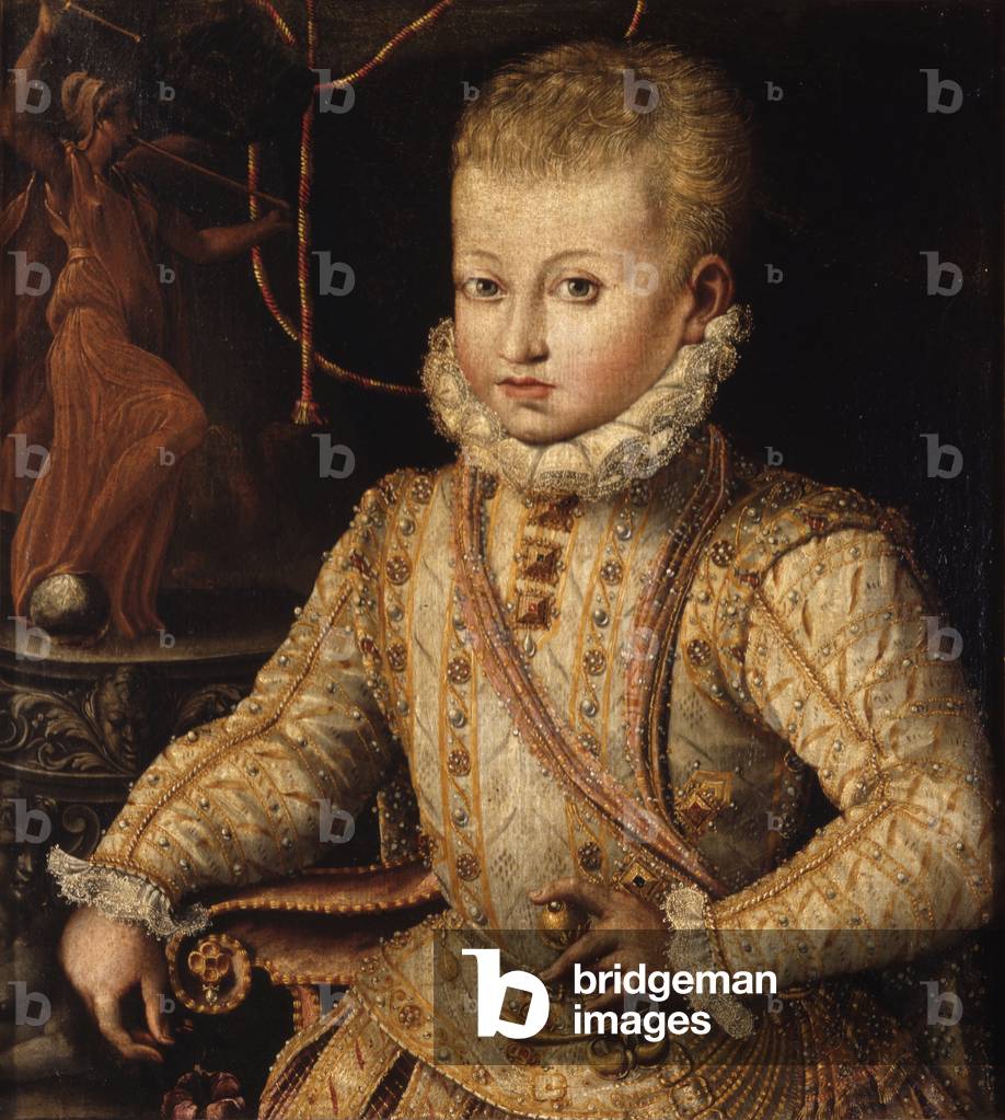 Portrait of Ranuccio I Farnese, by Alessandro Mazzola Bedoli, 16th Century, oil on canvas