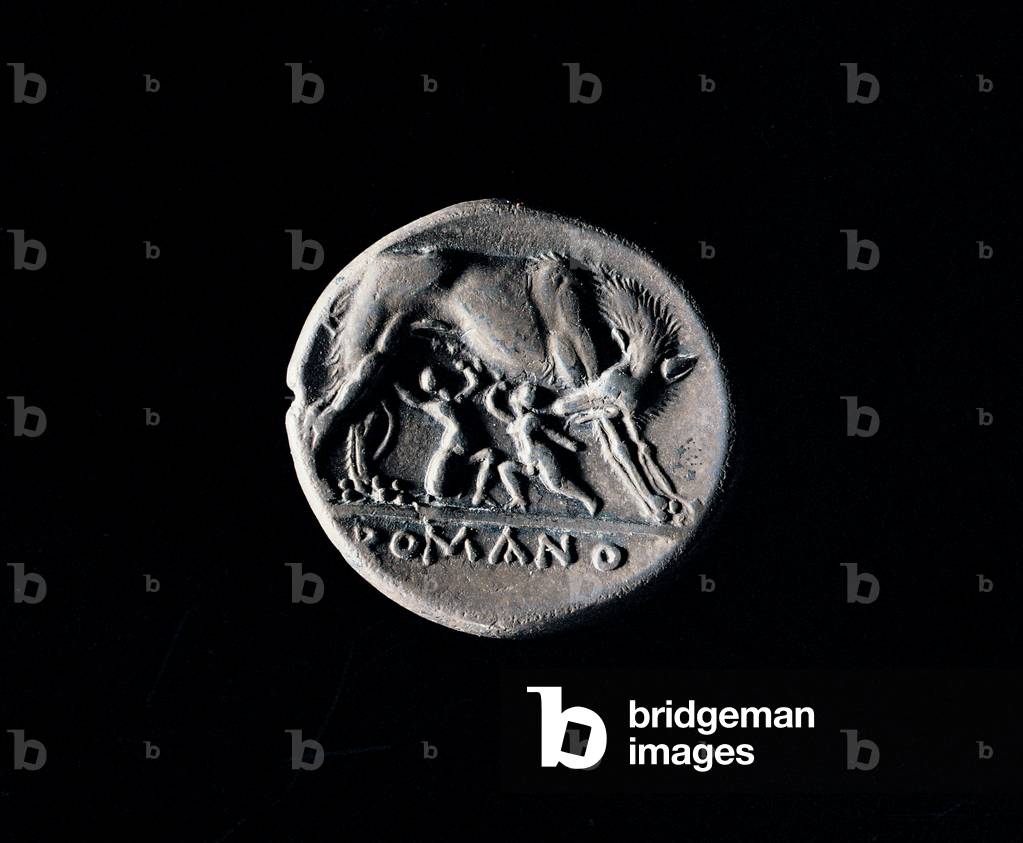 Coin (didrachma) issued on behalf of the Roman people during Republican age, (silver)