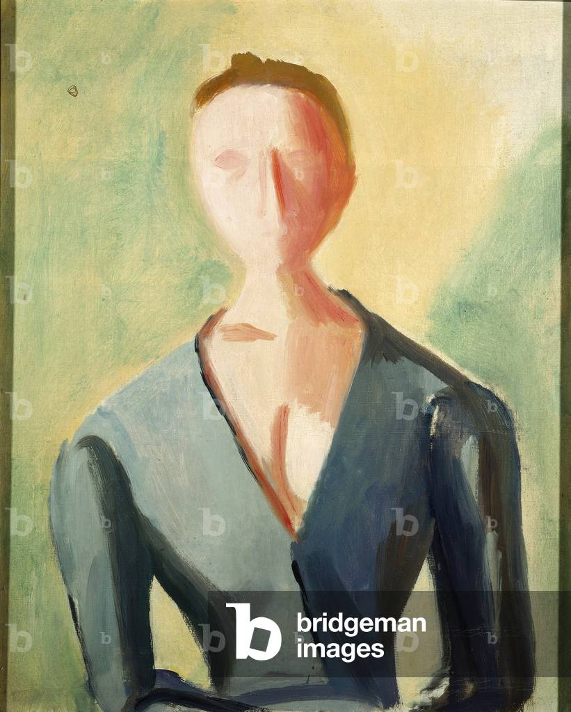 Figure of a Woman, by Virgilio Guidi, 1943, 20th Century, oil on canvas