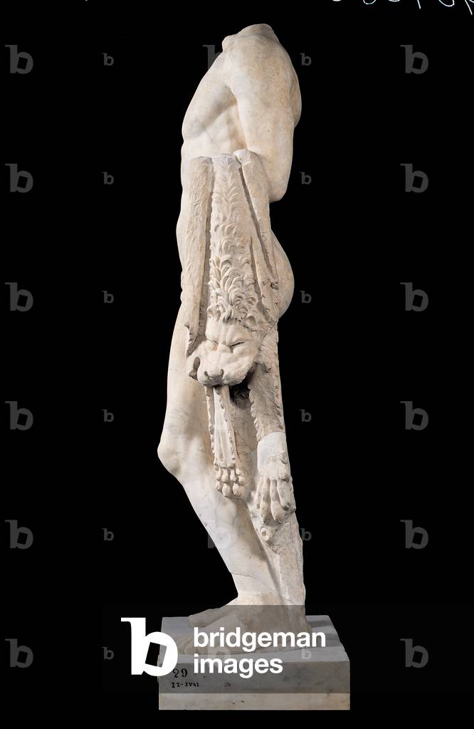 Headless Statue of Heracles, (marble)