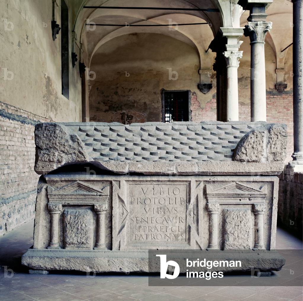 Sarcophagus of Vibio Proto, 246 A.D. (marble)