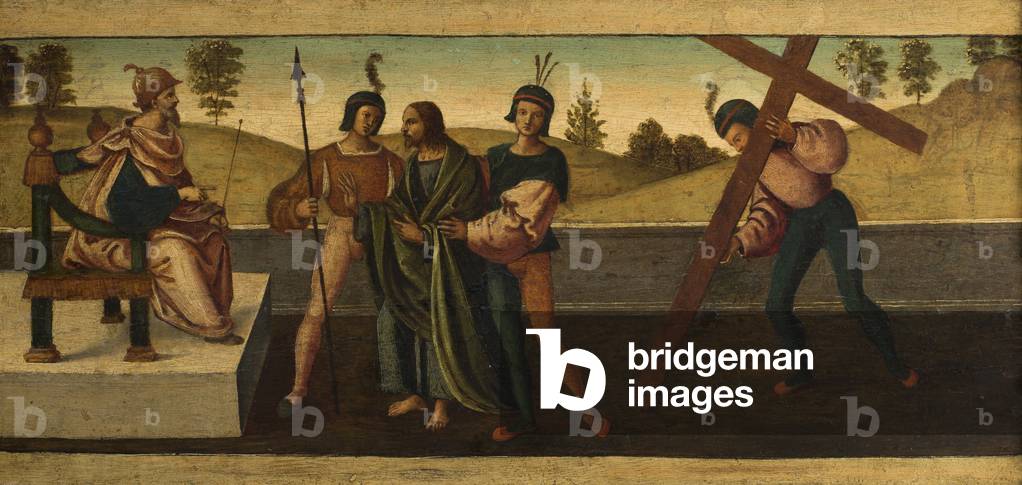 Christ in front of Pilate, c.1490-1500 (oil on board)