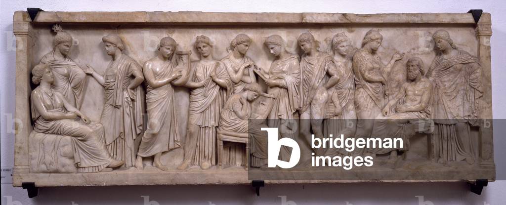 Farewell Scene with Homer and Orpheus (relief)