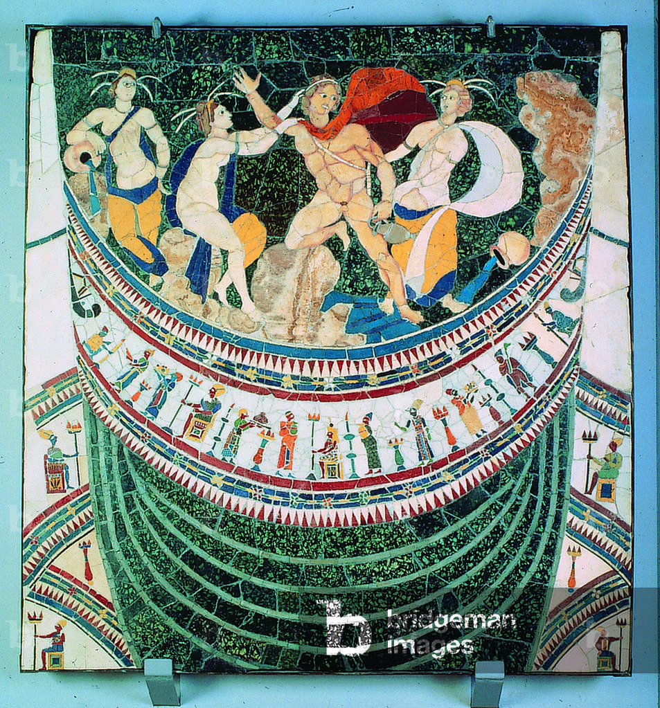 Hylas abducted by the nymphs (Ila rapito dalle Ninfe), 4th Century, opus sectile