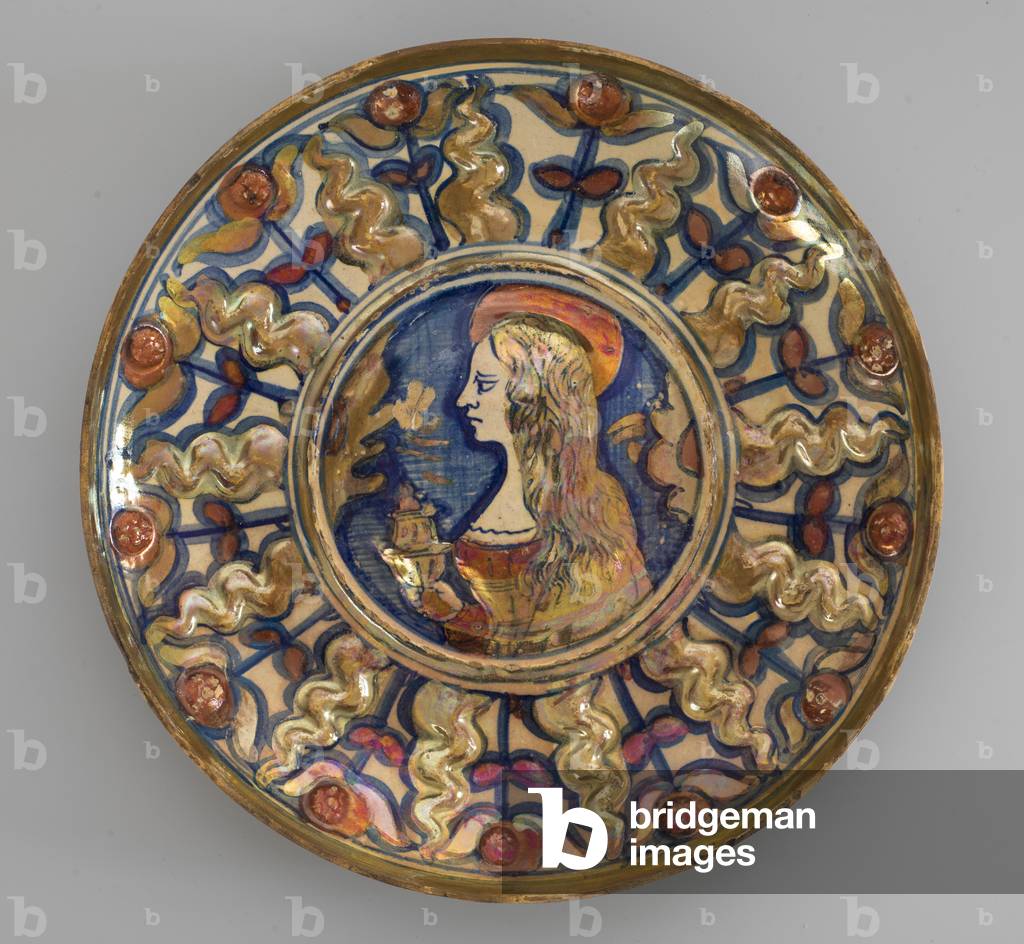 Majolica Cup with Saint Mary Magdalene, c.1530 (majolic)