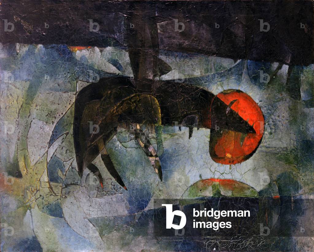 Beast, by Gianni Dova, 1955, 20th Century, enamel on canvas