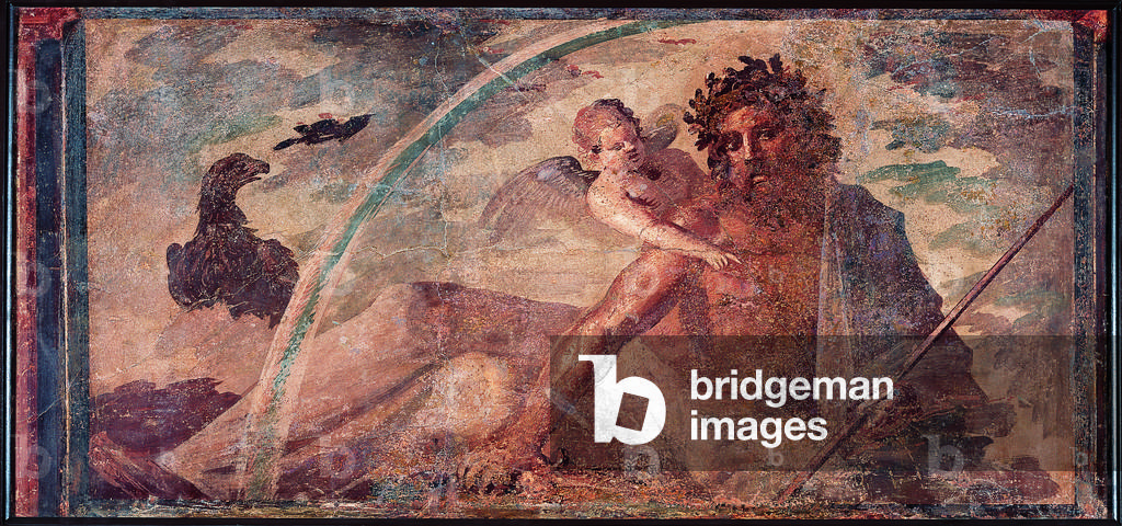 Zeus with Cupid, 1-37, 1st Century A.D. (fresco)