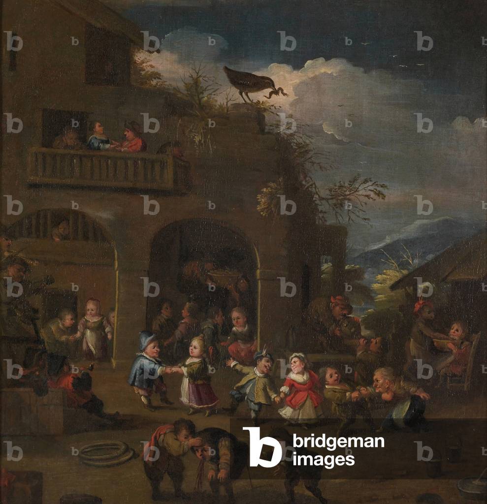 The Summer - Outdoor Dance (L'Estate - Danza all'aperto), by Faustino Bocchi, 17th Century, oil on canvas, 69 x 65 cm