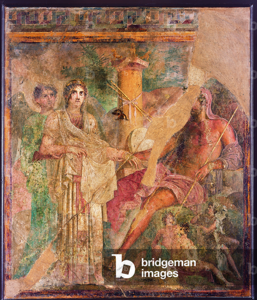 Hierogamy, by unknown artist, 45-79, 1st Century A.D., ripped fresco, 153 x 130 cm