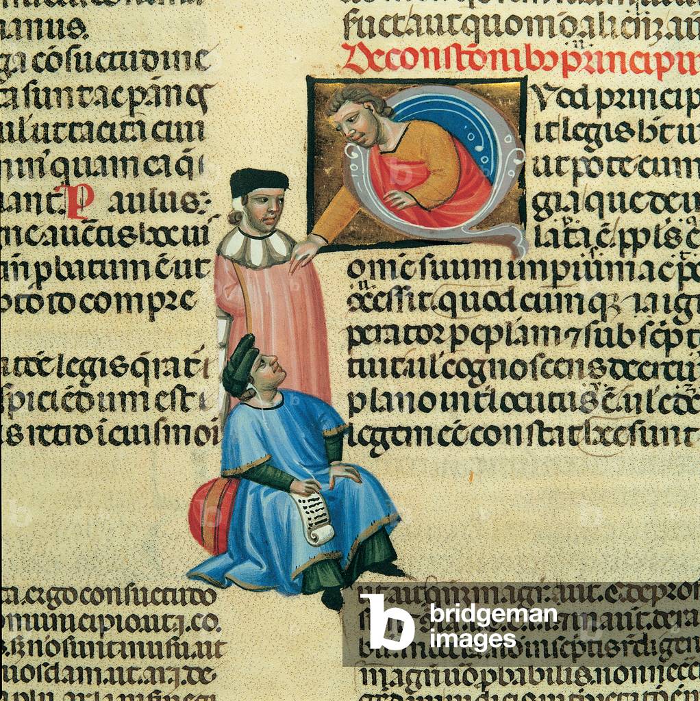 Digestum vetus, (illuminated manuscript)