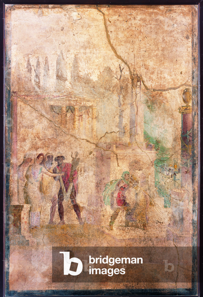 The Rape of the Palladium, by unknown artist, 20-37, 1st Century B.C. - 1st Century A.D., ripped fresco, 192 x 127 cm