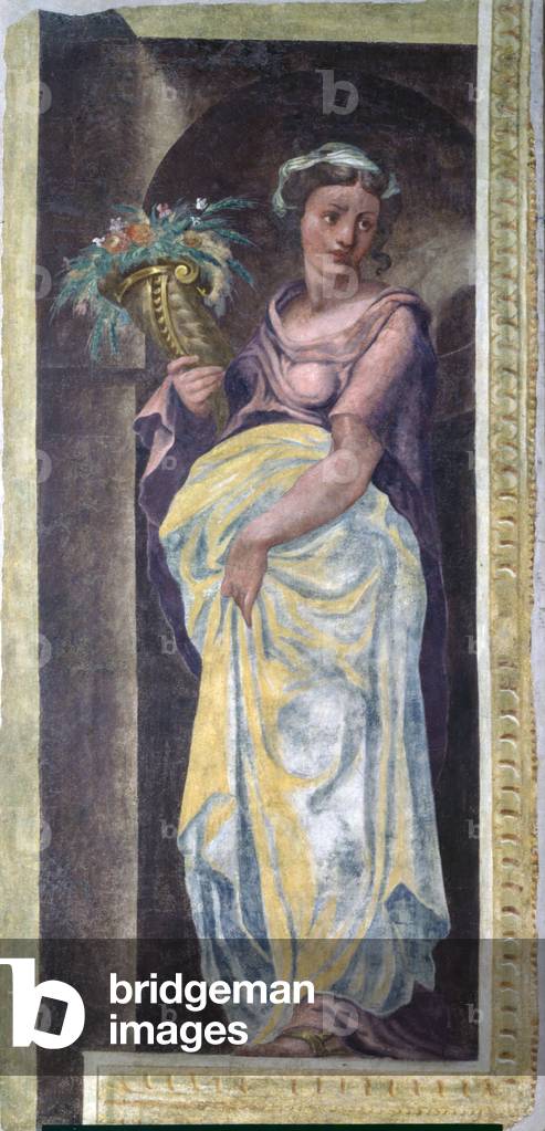 Pomona, by Lelio Orsi, 16th Century, fresco