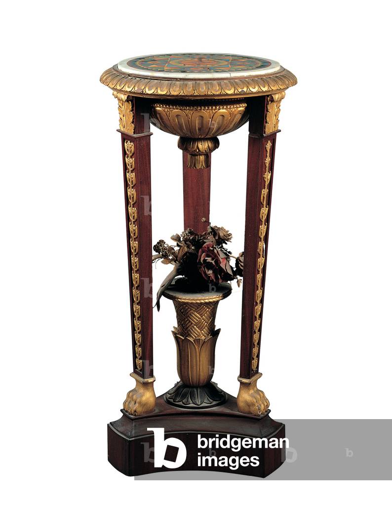 Tea-table, 1800 - 1825 (wood veneered palisander and inlaid)