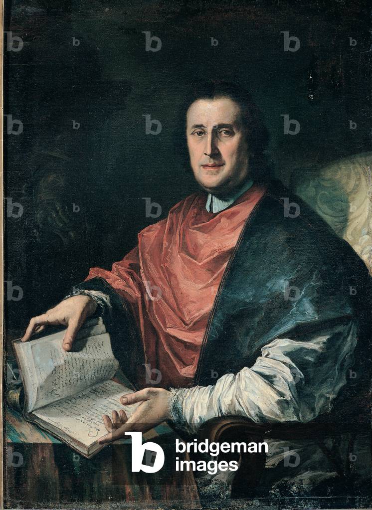 Portrait of Girolamo Baruffaldi, 1736 (oil on canvas)
