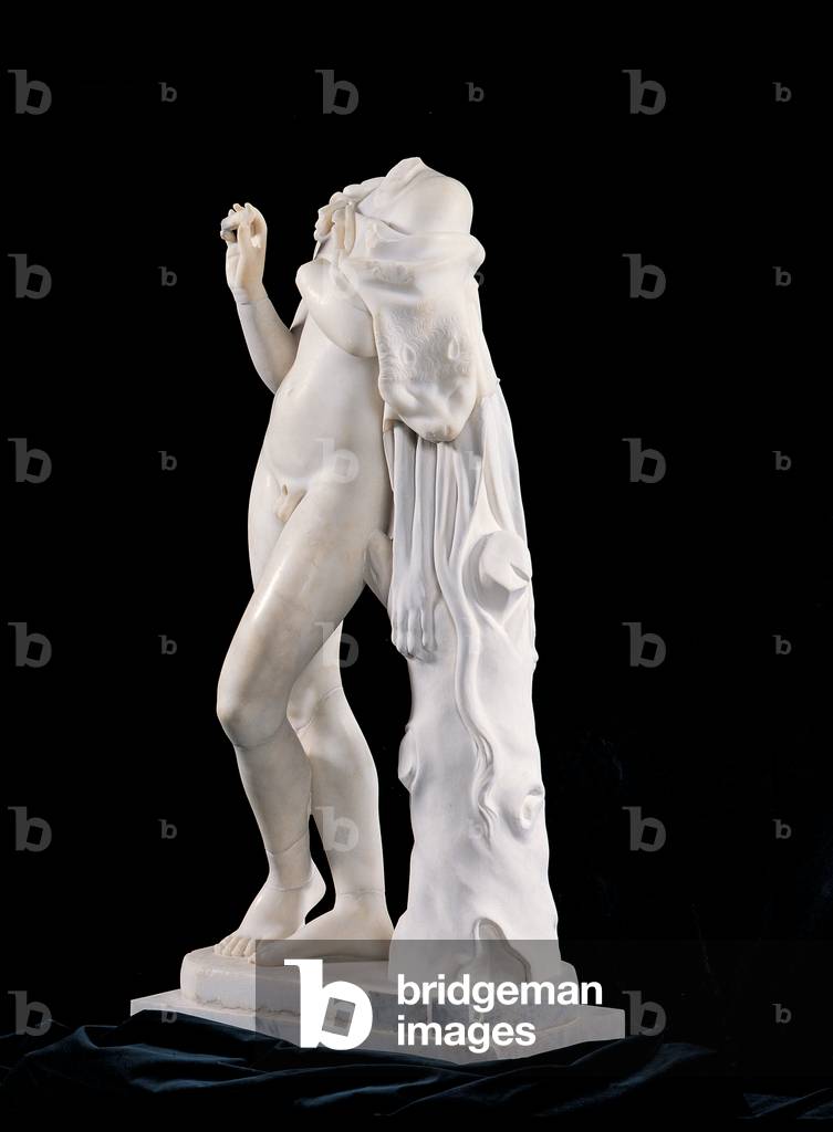 Headless Statue of a Satyr Playing the Flute, 76 - 138 A.D. (marble)