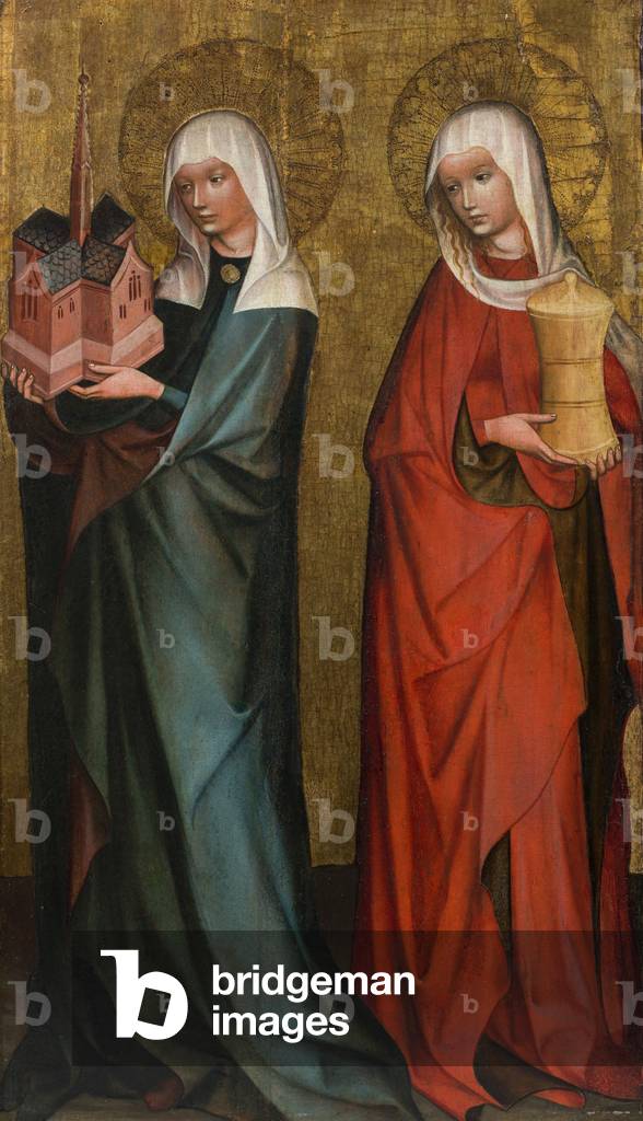 The Holy Mary Magdalene and Hedwig, c.1390-1400 (tempera on board)
