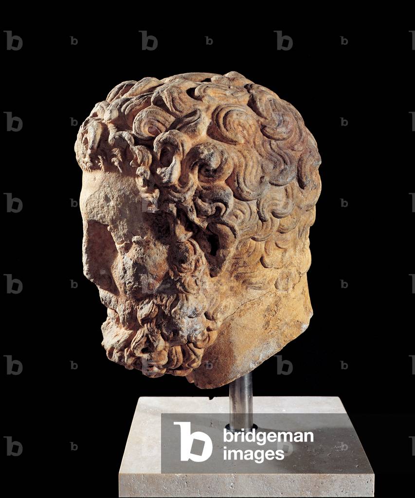 Portrait of a Boxer, 380 - 370 A.D. (marble)