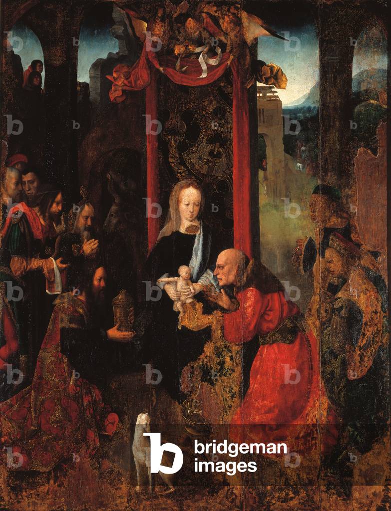 Adoration of the Magi, by Master of the Virgo inter Virgines, 1475 - 1499, 15th Century, oil on board