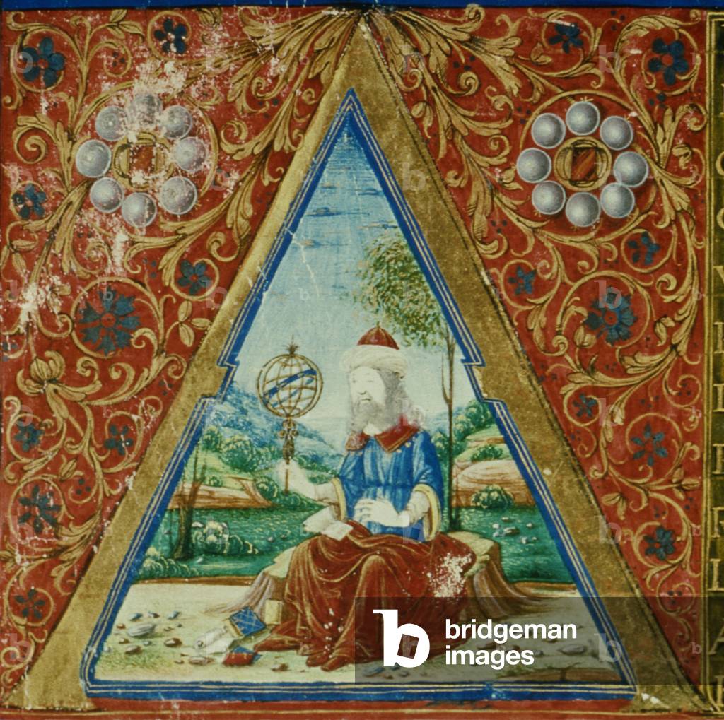 Claudius Ptolemy near an Armillary Sphere (miniature)