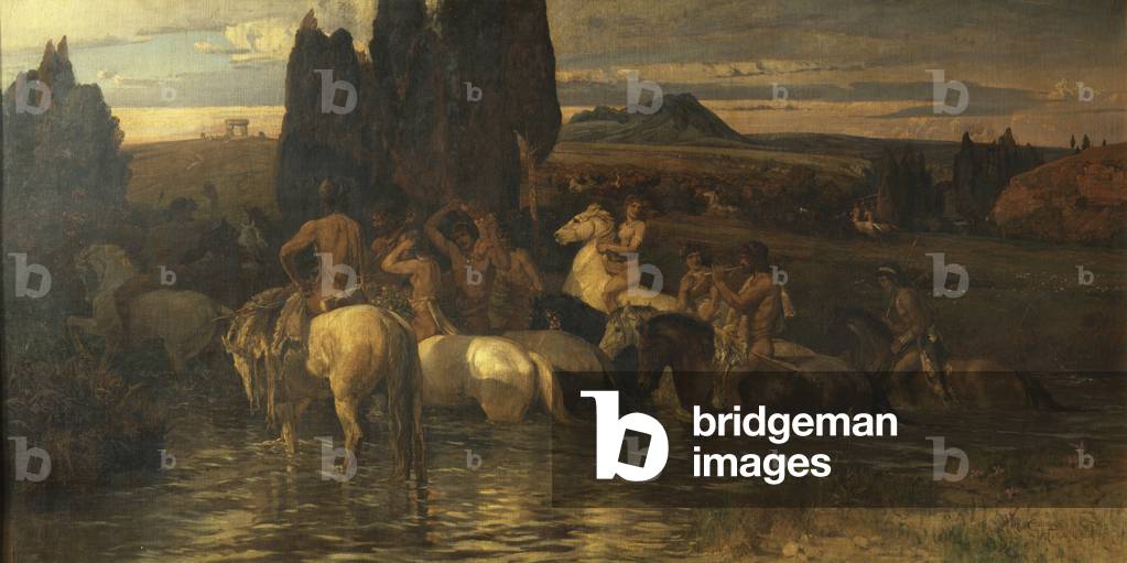 Centaurs, 1895 (oil on canvas)