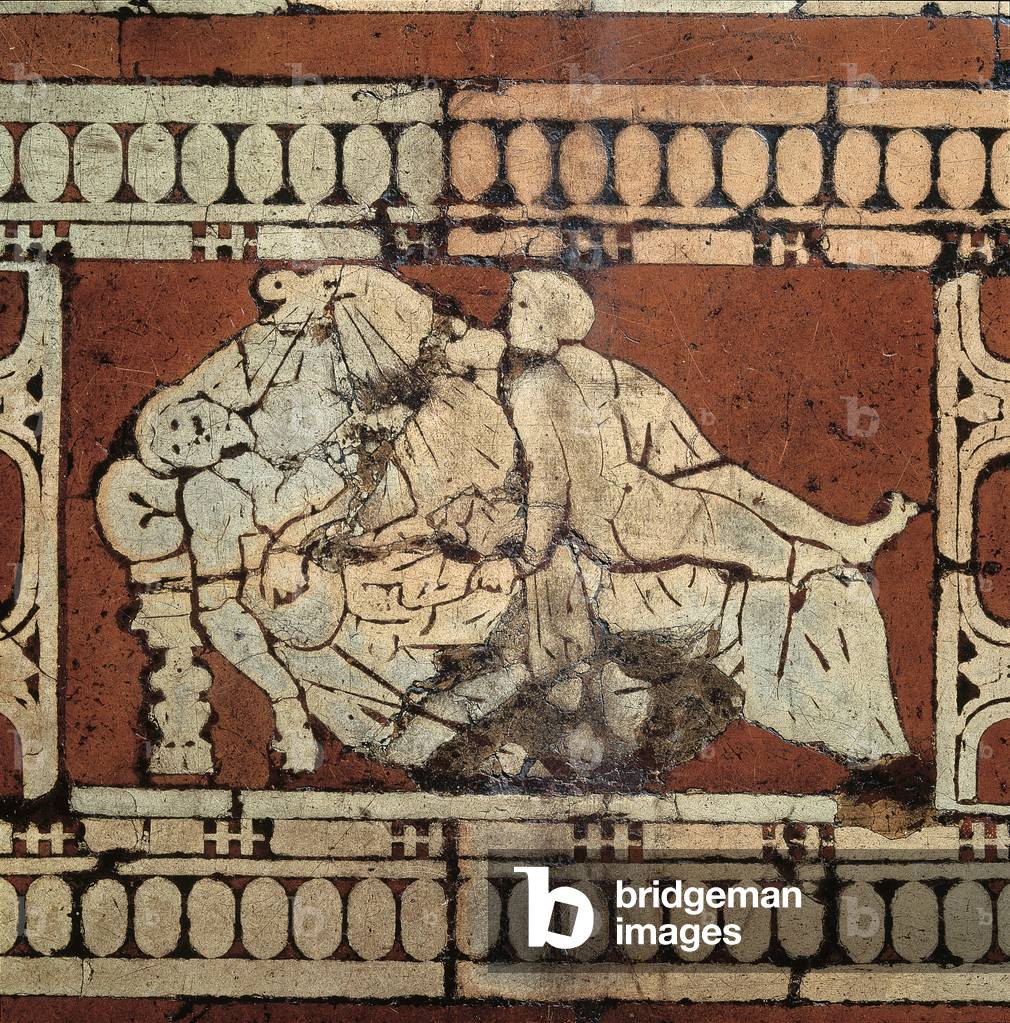 Policleto's bed (Letto di Policleto), by Pericoli Niccolò said Tribolo, 1512, 16th Century, drawn mosaic