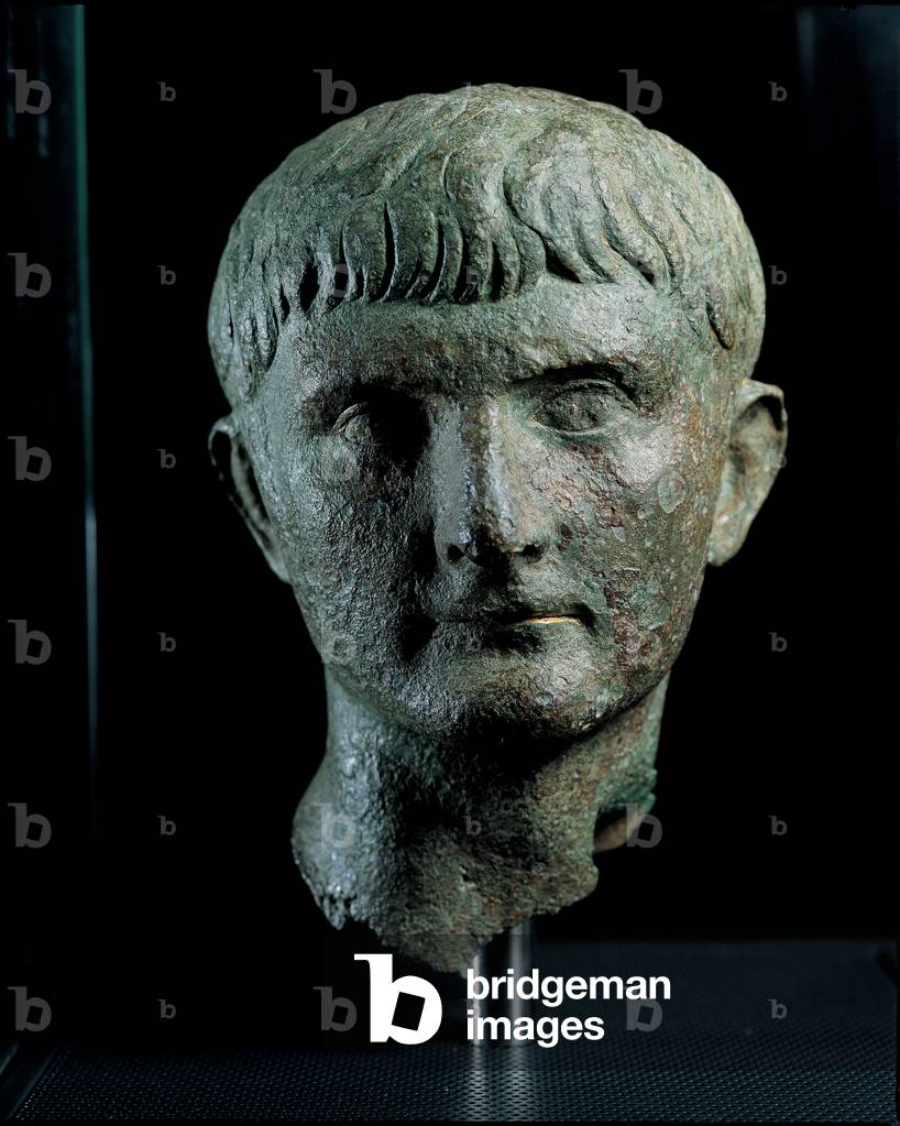 Head of the commander Germanicus, Nero's maternal grandfather, (Bronze)
