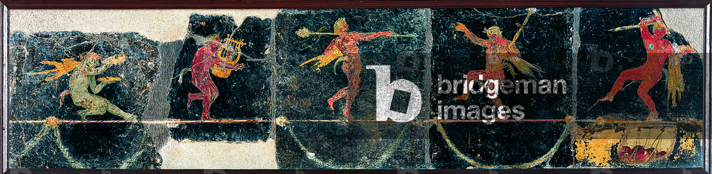 Sylens, by unknown artist, 1-37, 1st Century A.D., ripped fresco, 24 x 103 cm