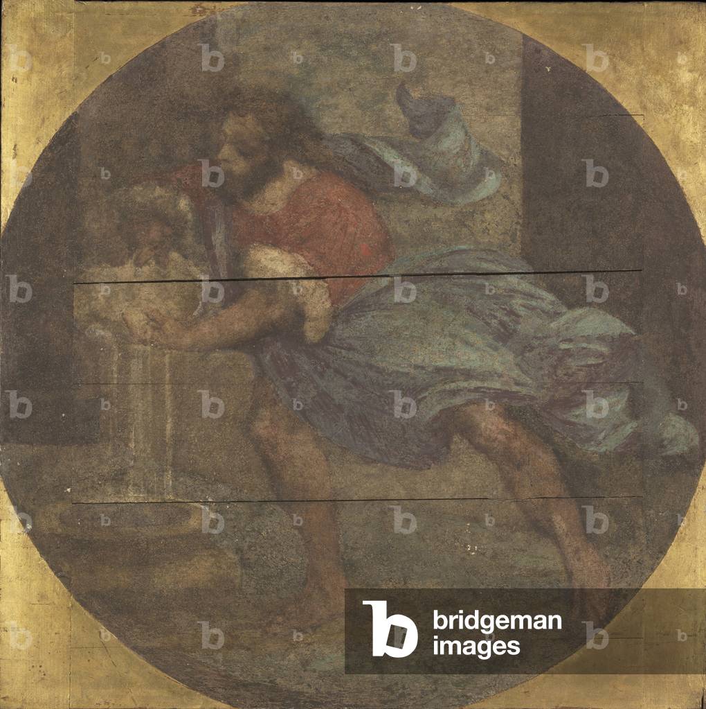 Man Spilling Water from a Washbasin (Uomo che versa acqua da un bacile), attributed to Marco d'Oggiono