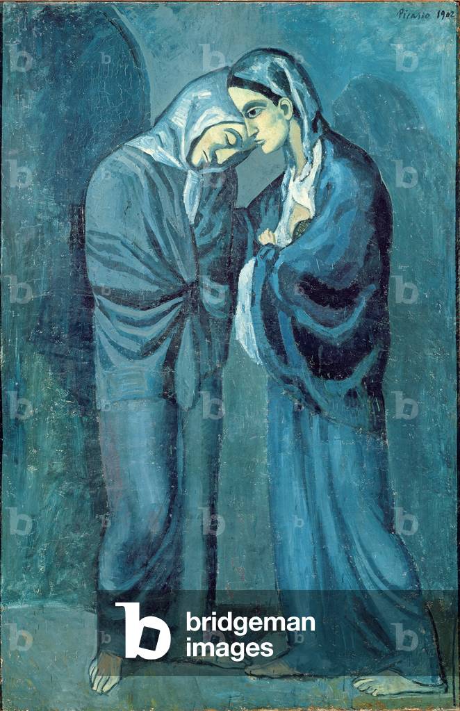 der besuch oder die zwei schwestern, 1902 (öl auf tafel)