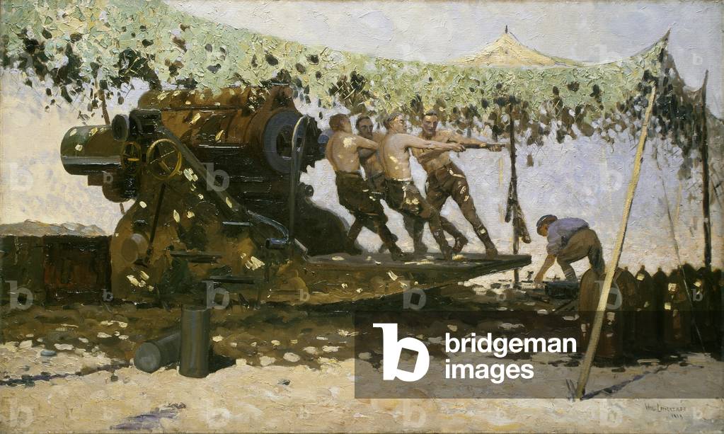 Australian 9.2 howitzer, 1918 (oil on canvas)