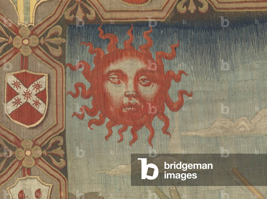 March (Marzo), by Benedetto da Milano upon drawing by Bramantino, c. 1503-1508, 16th century (tapestry)