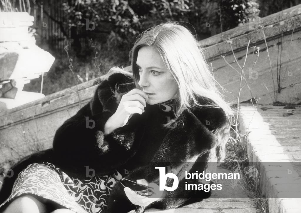 Rossella Falk, 1970 (b/w photo)