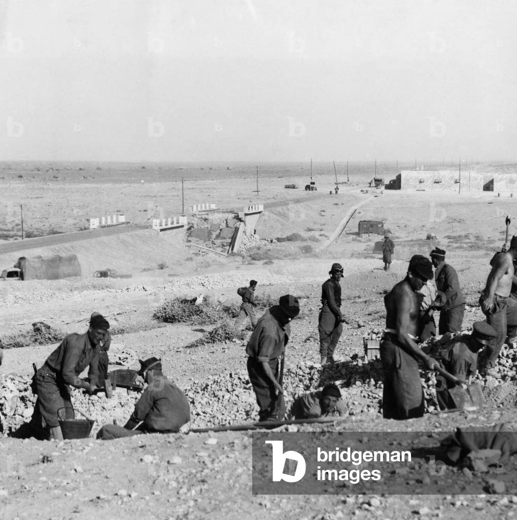 Italian road construction in Cyrenaica