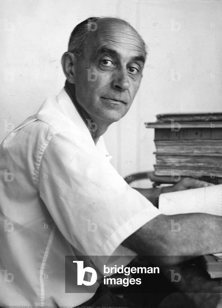 Enrico Fermi at the writing desk