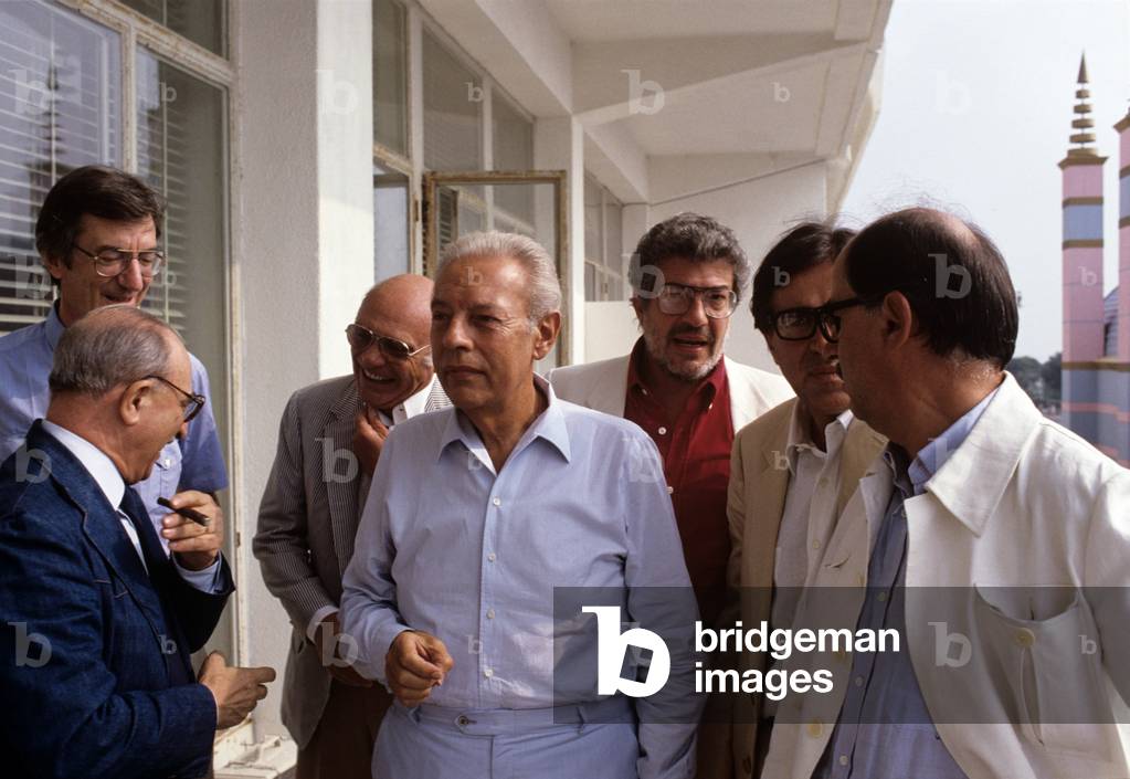Gian Luigi Rondi, Paolo Taviani, Vittorio Taviani, Carlo Lizzani, Alberto Lattuada, Francesco Rosi and Ettore Scola