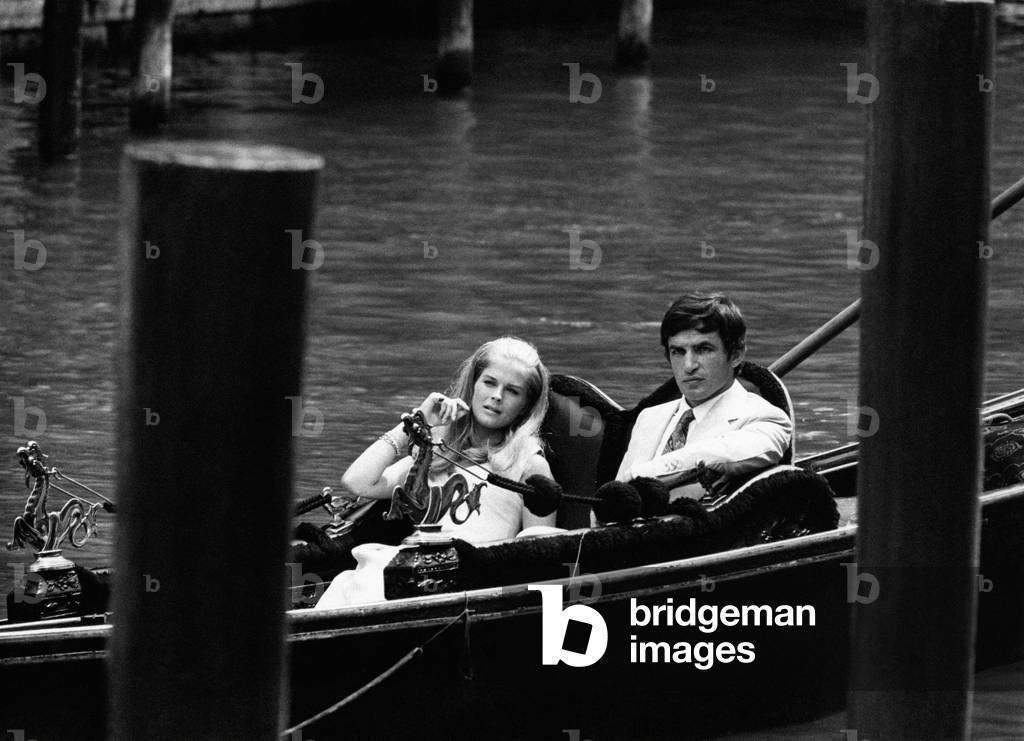 Candice Bergen and Bekim Fehmiu on a gondola