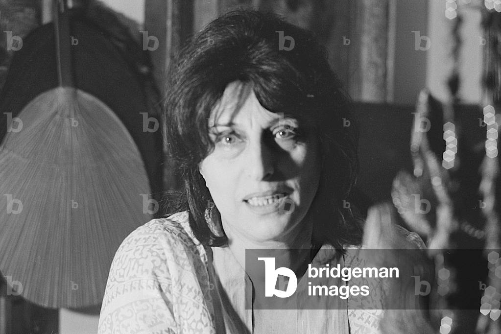 Anna Magnani at home, Italy, 1968 (b/w photo)