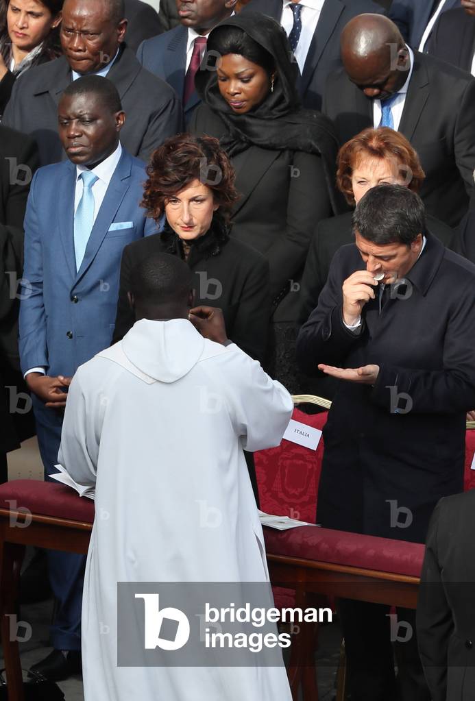 Matteo Renzi and Agnese Landini, Vatican, 2016 (photo)