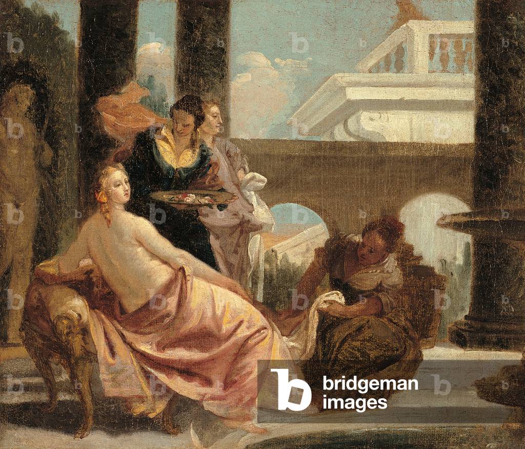 Bathsheba Bathing (Betsabea al bagno), 18th century (oil on canvas)