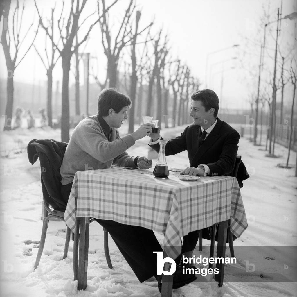 Corrado Pani and Joseph Walsh toast outdoors