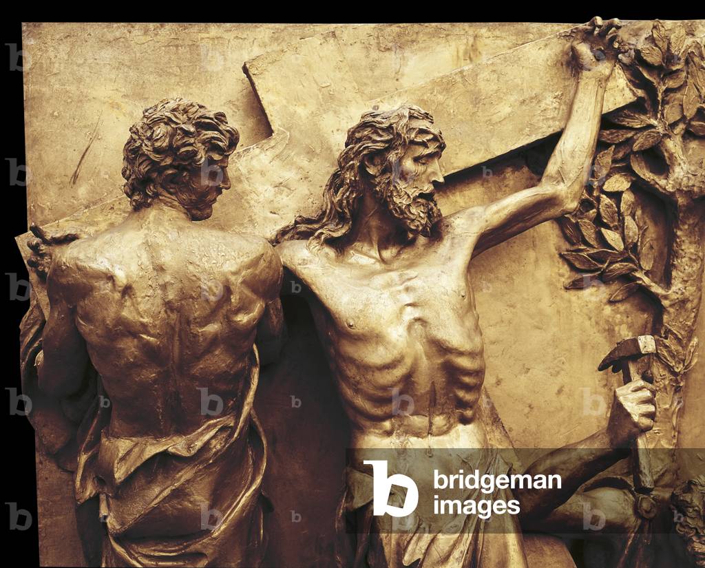 Via Crucis, 16 stations, 1968-1981 (bronze and marble)