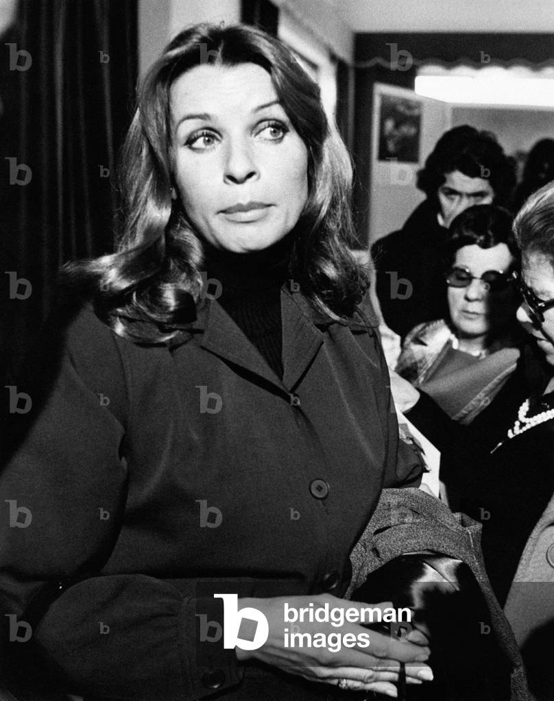 The Austrian actress Senta Berger, Sorrento, Italy, 1973