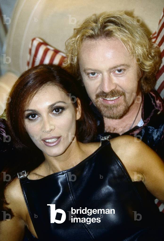 Umberto Tozzi and his wife Monica Michielotto in London, London, Hong Kong Special Administrative Region of the Po Republic